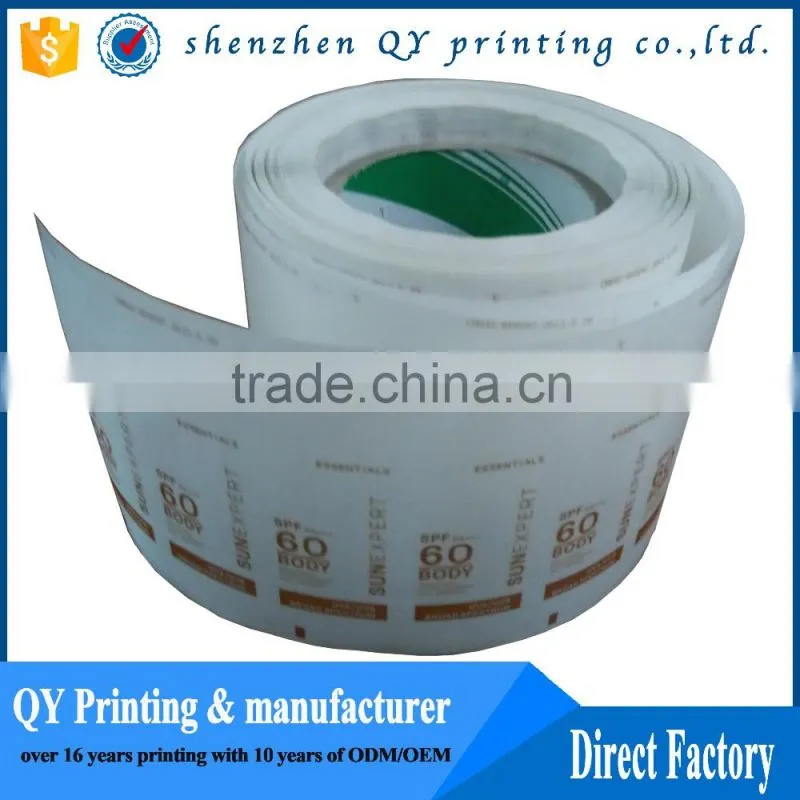 Roll Printed Vinyl Strong Adhesive Label, Waterproof Permanent Adhesive Shelf Label