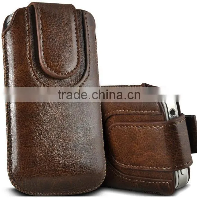 manet pull tab leather pouch