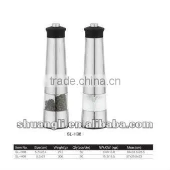 stainless steel electric pepper mill /salt & pepper mill