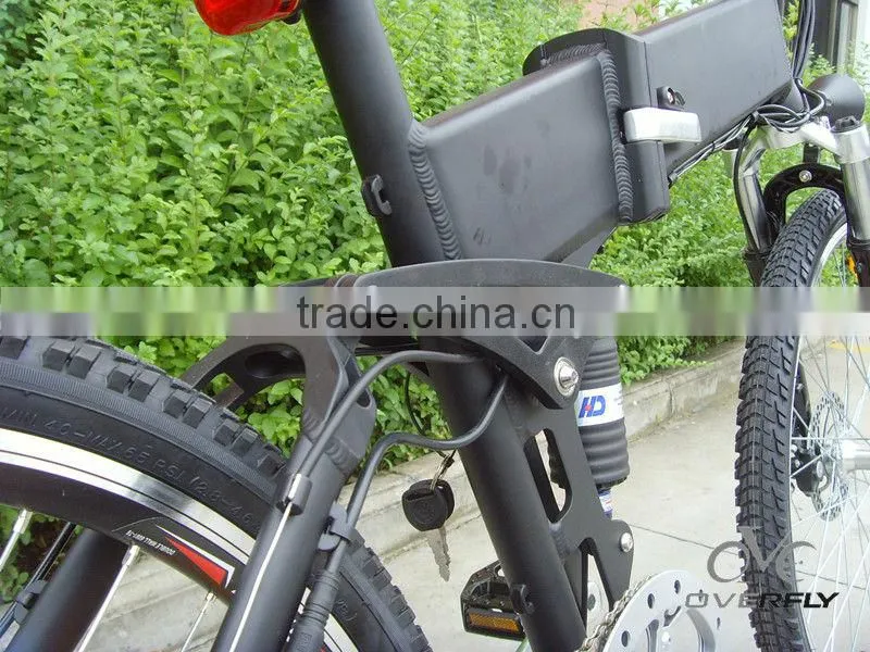 26 inch Mountain Folding Electric Bicycle with 250W Brushless Motor and Alloy Aluminum Frame XY-TDE09Z