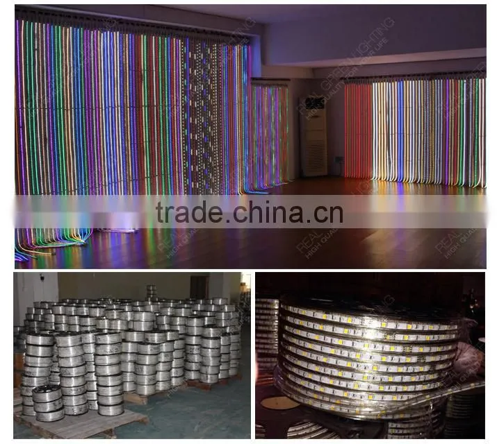 Yellow SMD 3528 120V Flexible Silicon LED Strip Lighting