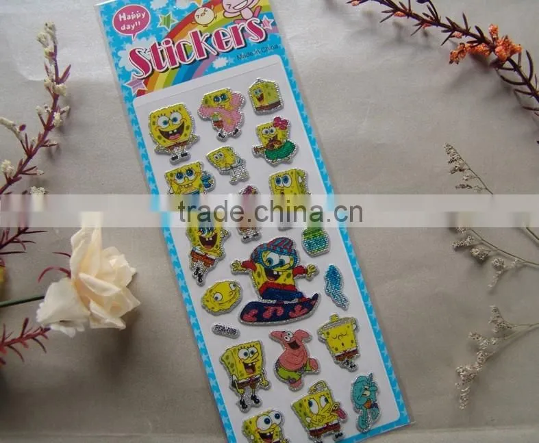 removable promotional gift 3d foam sticker,Non-toxic 3d foam sticker