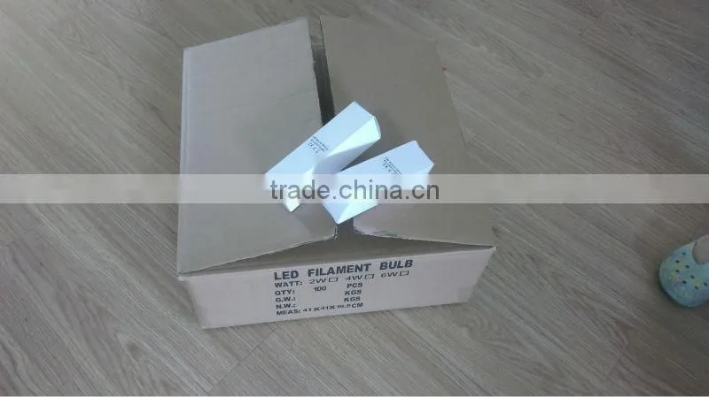 Full glass 400lm E14 4W led candle flame