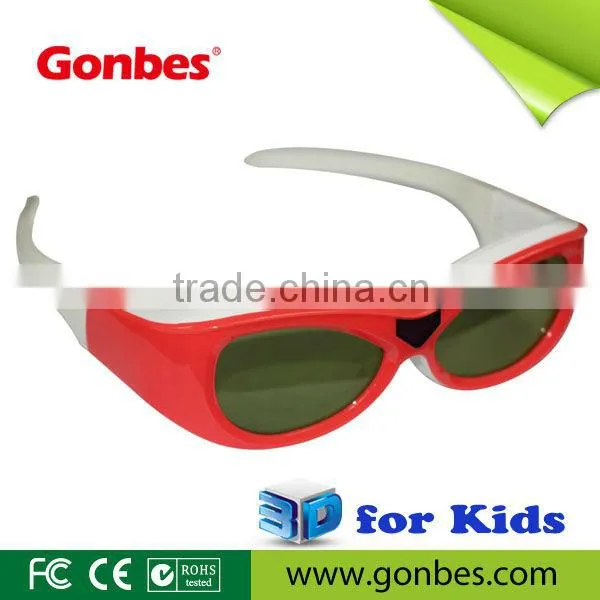 3D TV Glasses for Kids color frame active shutter 3D TV eyewear for Kids