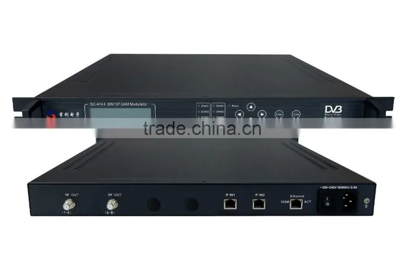 SC-4144 IP to QAM Modulator with MUX-Scrambler