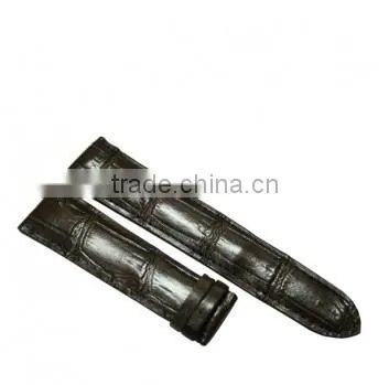 Crocodile leather watchband SCRWC-011