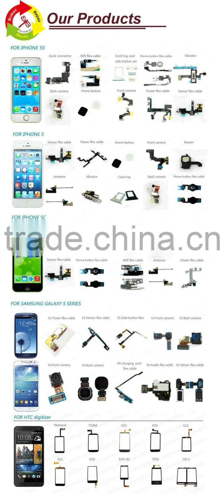 for Huawei G7 lcd display touch screen digitizer with frame for Huawei G7 lcd with digitizer assembly paypal accepted