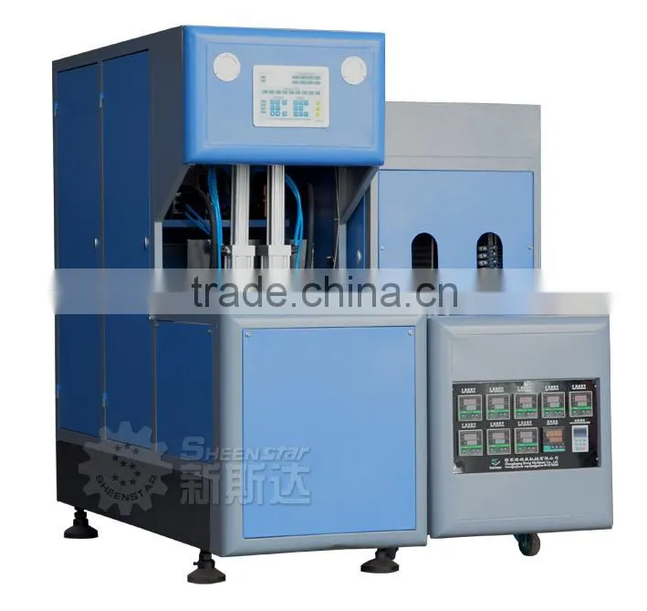 High performance 2 mold PET blowing molding machine
