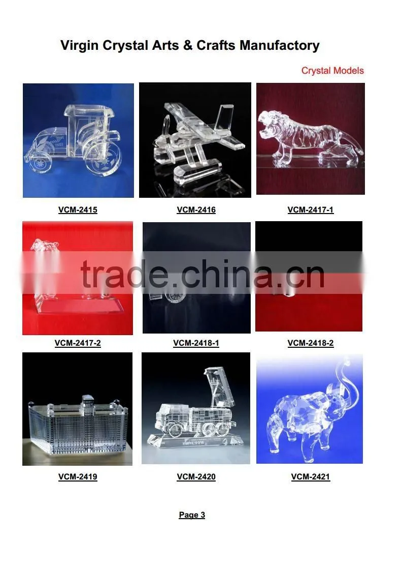 Exquisite 3D crystal racing car model, custom made vehicle model for sale