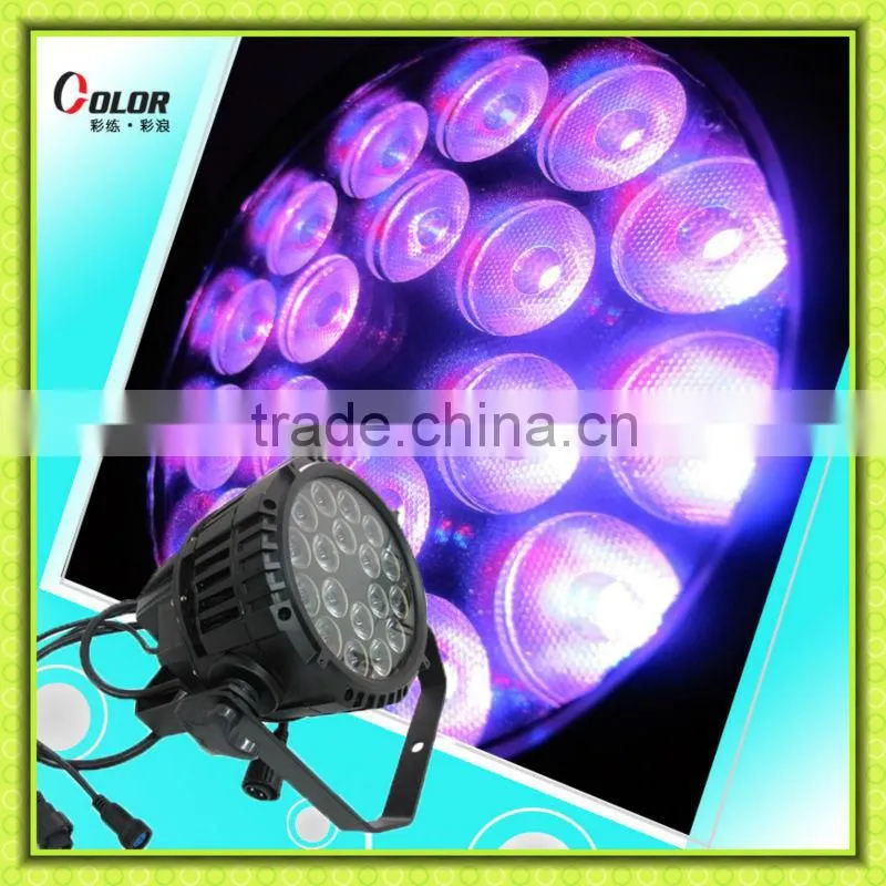 led par 64 rgbw dmx stage lighting 18*8W 4 in 1 led outdoor par light