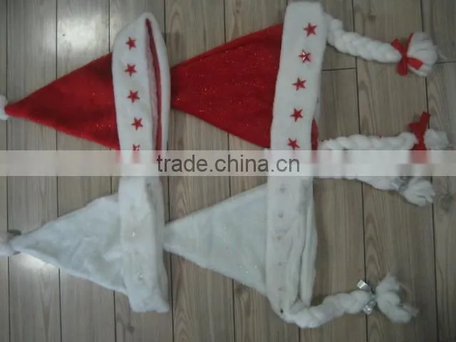 100% polyester felt christmas hat