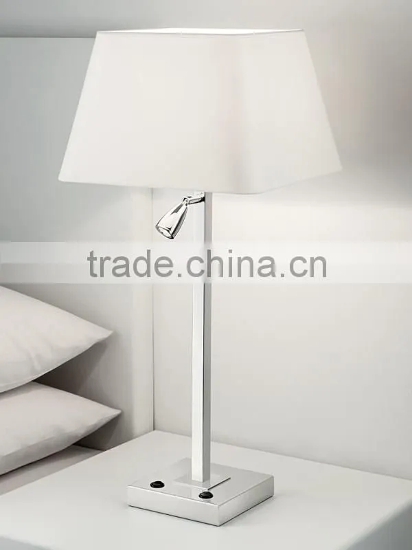 LED hotel portable desk lamp with 2 on/off switch