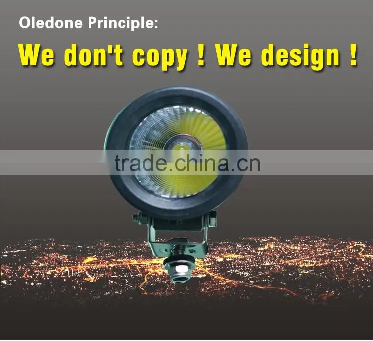 Factory direct offer Oledone IP68 C ree COB 4" 25W mining motorcycle truck trailer LED work light
