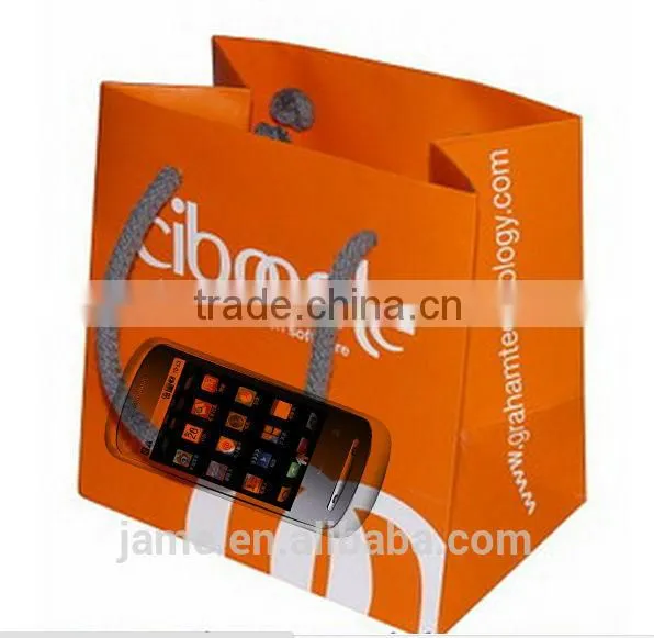luxry mobile phone case packaging paper bag