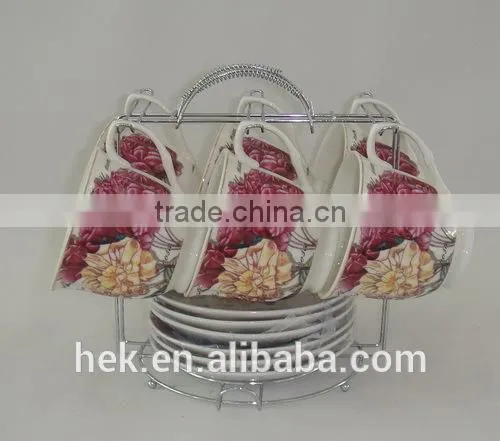 wholesale fine price ceramic porcelain coffee cup and saucer