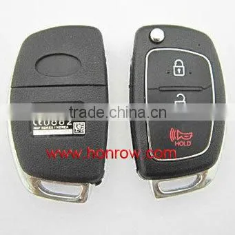 Hyunda 2+1 button remote key blank