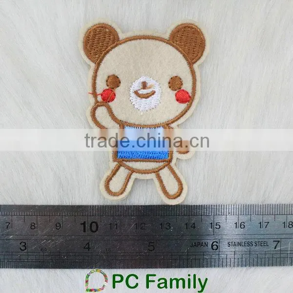 Good quality cut shy bear design badge