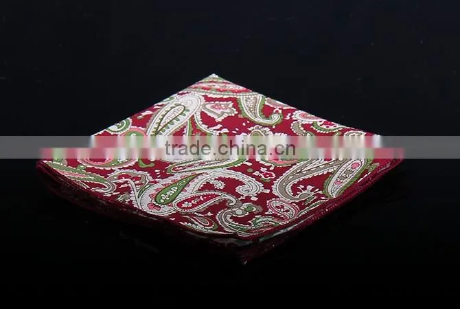 Paisely custom print pocket square