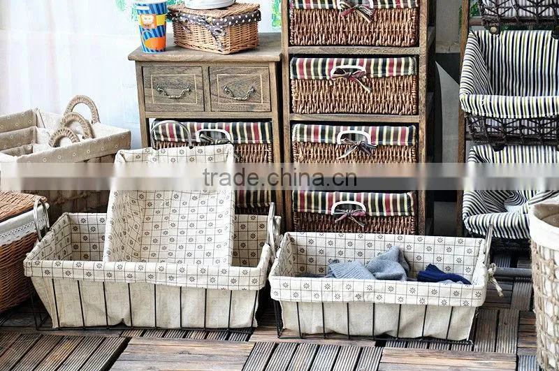 8 Hand Woven - pastoral style - dirty clothes basket - dirty clothes basket - Storage Basket - Storage Basket - Basket