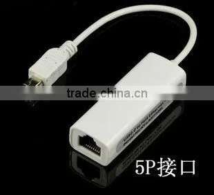 mini usb ethernet adapter mini 5pins ethernet adapter