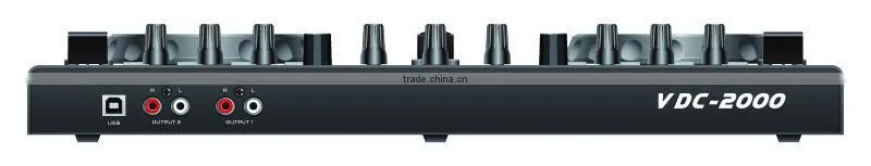 Manufacturer supply new VDC-2000M hot sale virtual dj software inside usb DJ midi Controller