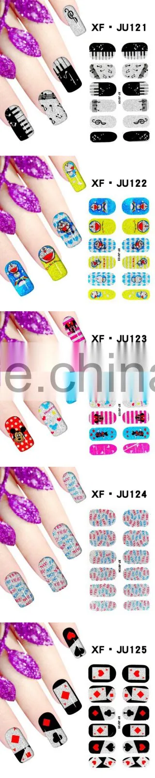 2016 New arrival water transfer nail decals nail art stickers Flower design nail art accessories