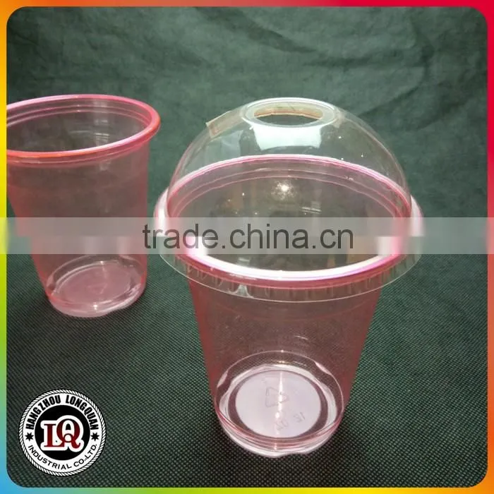 12oz Disposable Plastic Cups With Dome Lids