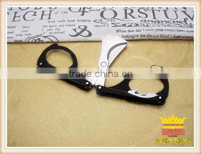 Double stainless steel cigar scissors