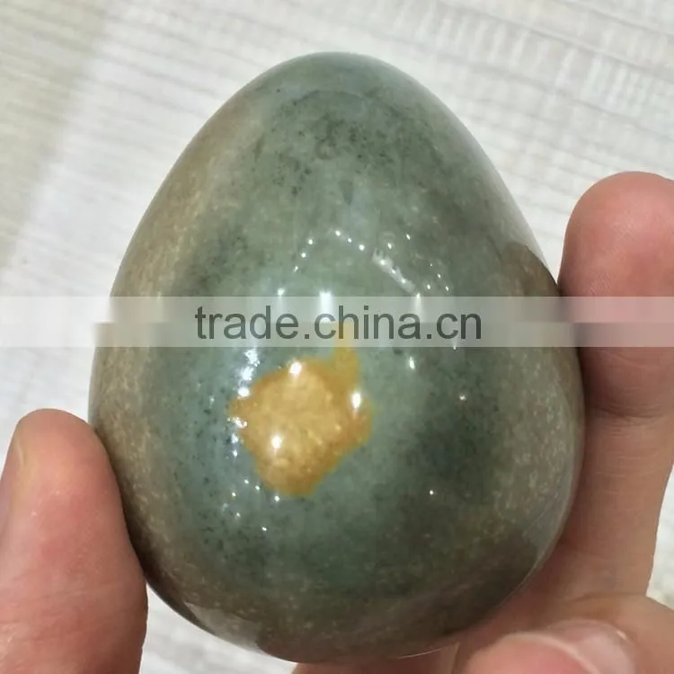 Natural Ocean Jasper Stone Crystal Egg Ornaments