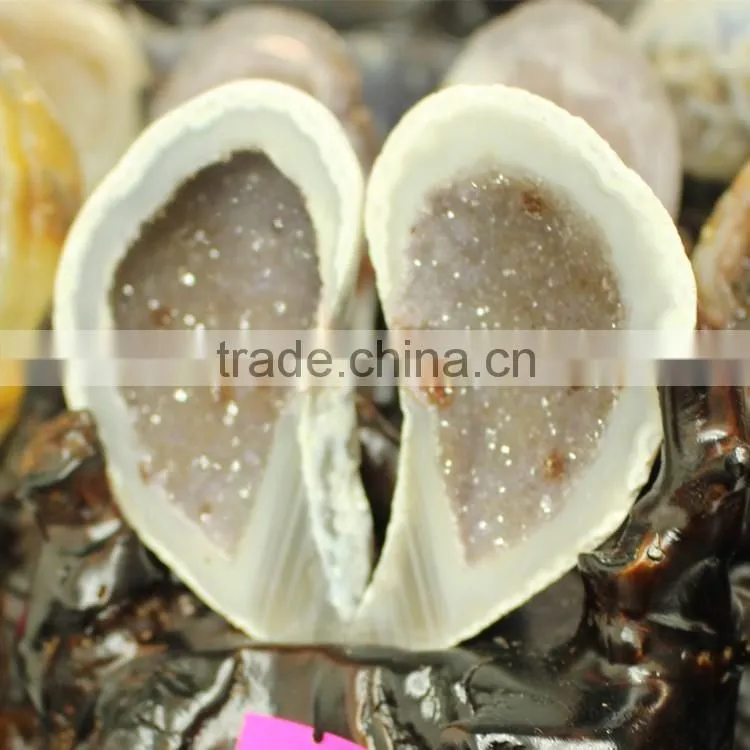 Hot sale Nature fantastic twins heart Agate Treasure Basin