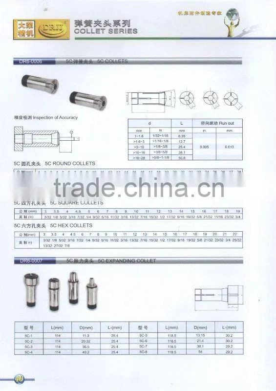 high precise 5C COLLET