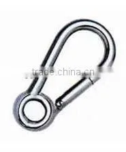 Stainless Steel Spring Snap Hook with Eyelet 304 / 316