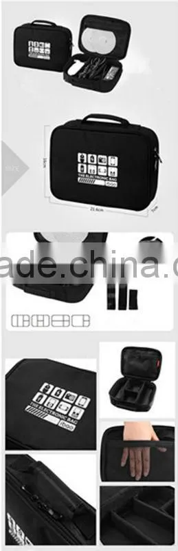 durable portable electric accessories storage bag receive bag handbag