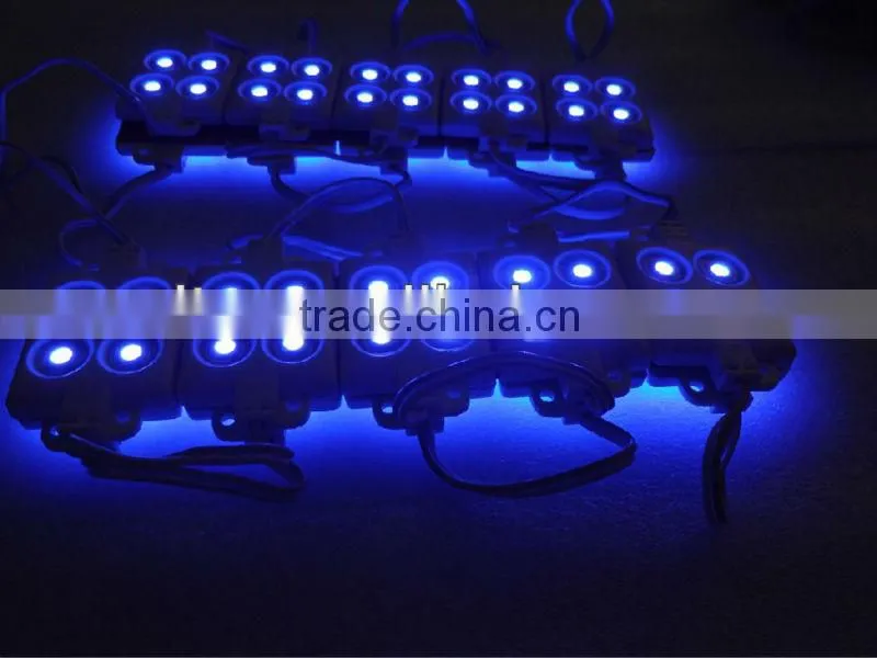BLUE 5050 SMD injection type LED module,4pcs 5050 led,DC12V input