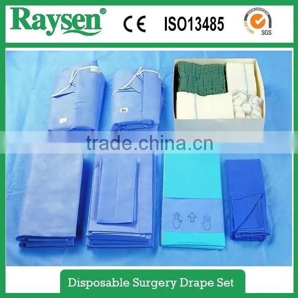 Raysen CE ISO Approved Disposable Sterile Hospital Surgical Delivery Pack