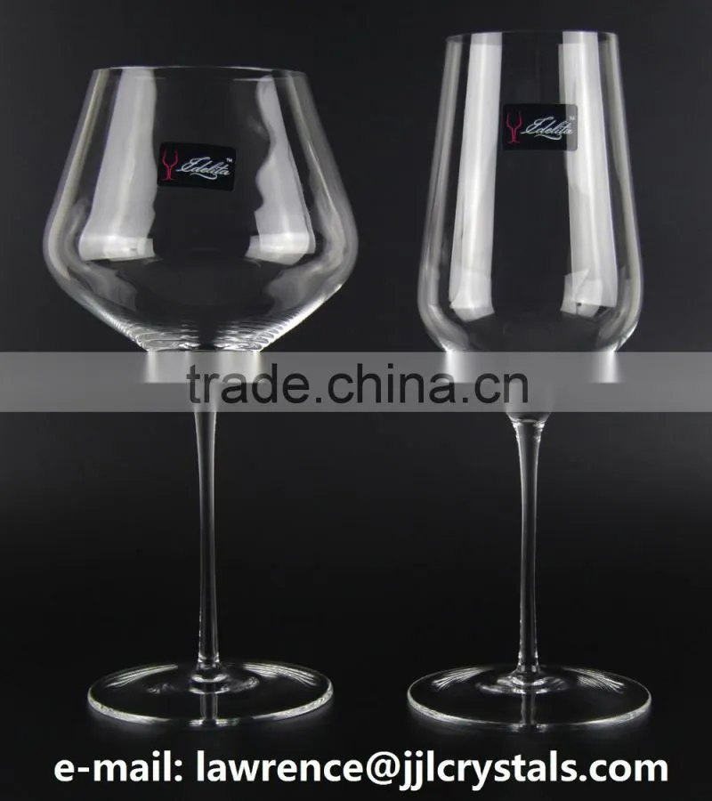 JJL CRYSTAL HIGH QUALITY STEMWARE GLASS ONE MOULD S90BG98 S90BD68 RED WINE GOBLET DRINKING GLASS WATER TUMBLER