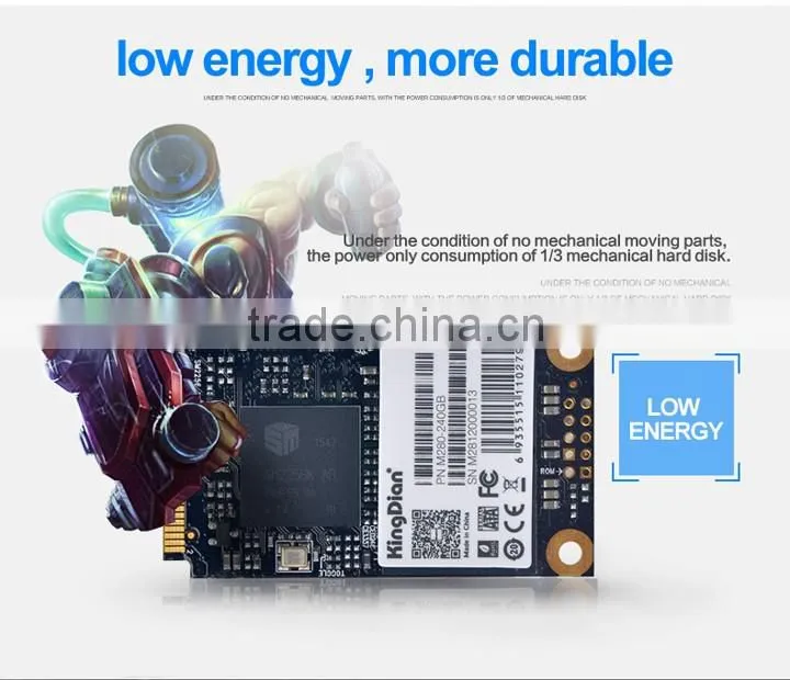 High IOPS speed Kingdian Mini pcie half size MSATA SSD 240GB 256GB for tablet PC