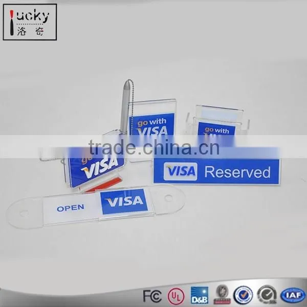 Red Acrylic Wall Holder With Two Pocket