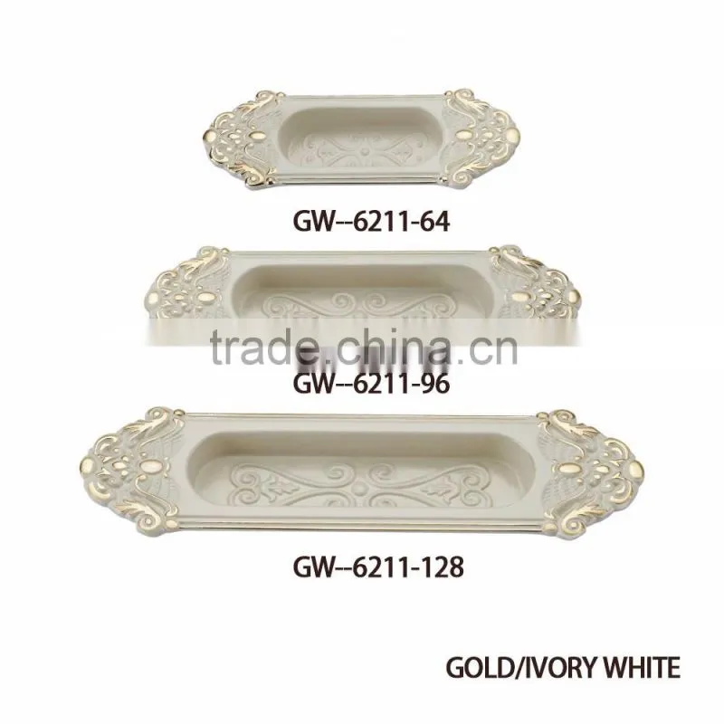 High quality zinc alloy furniture hidden door knob, flush door knob