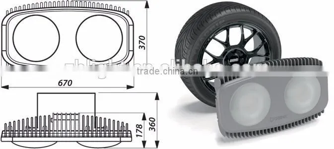 UL TUV SAA RoHs approved 5 Years Warranty 400w led floodlight to replace 1500w halogen light