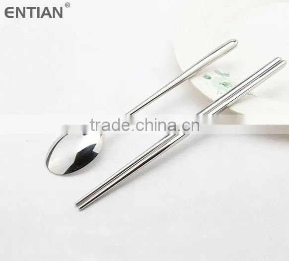 chopstick high quality, steel chopsticks spoon, korean spoon and chopstick