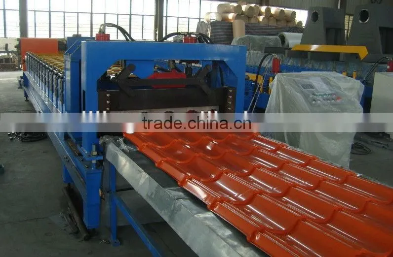 China Metal Trapezoidal Wall Panel Cold Roll Forming Machine / aluminium roll former