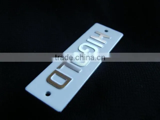 High quality custom uniform nameplate