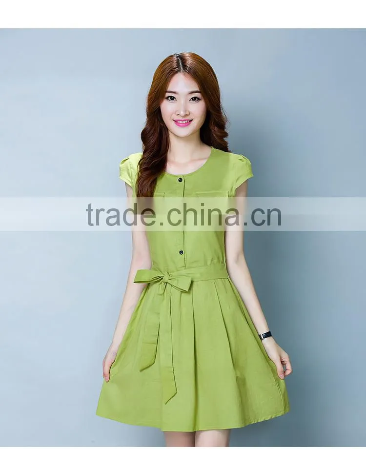 Cotton and linen dress