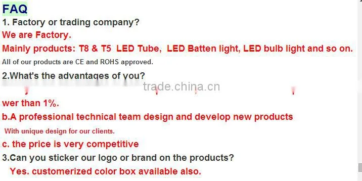 T5 integrated led tube Cube shape all plastic 18W 1200mm led tube t5 integrated LED tube 2 years warranty 90-95LM/W