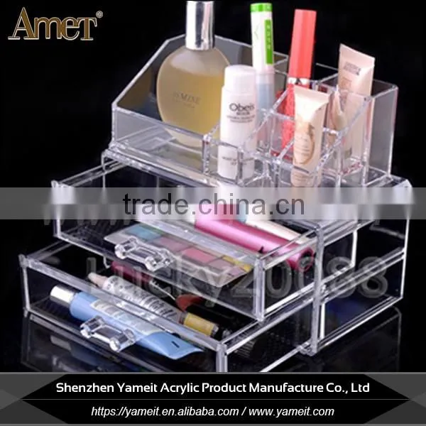 China custom Rohs table clean acrylic cosmetic display case