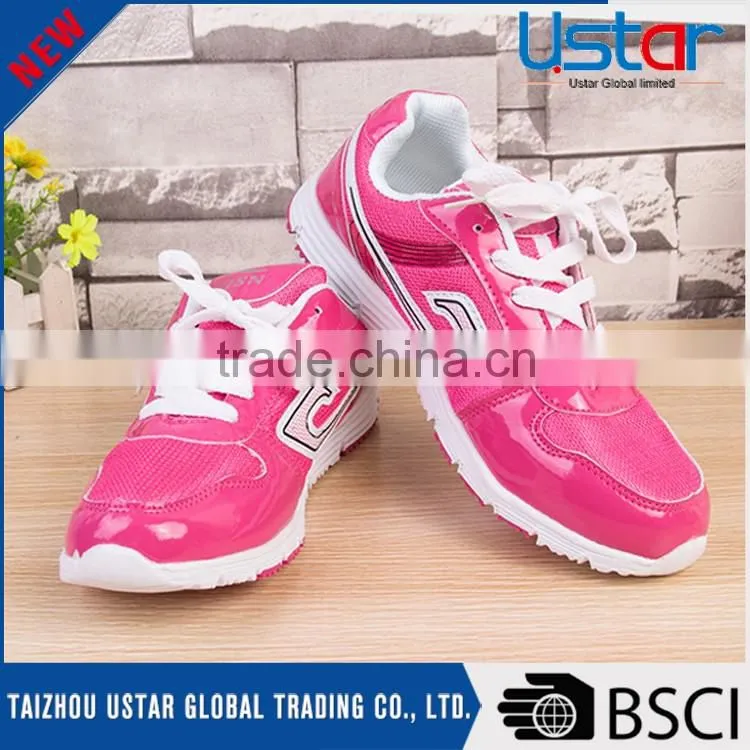 Assured quality cheap PU mesh women sport shoe