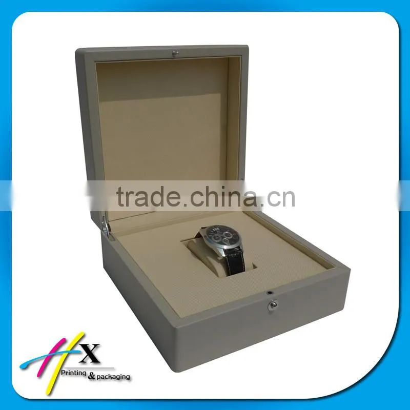 synthetic leather watch box with PU insert