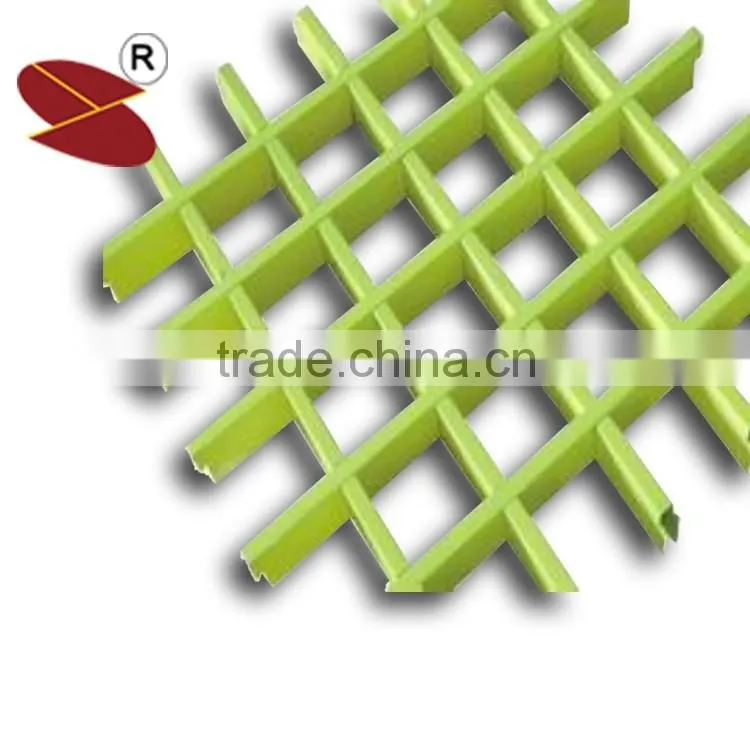 Grid Fireproof aluminum building materials in tiles