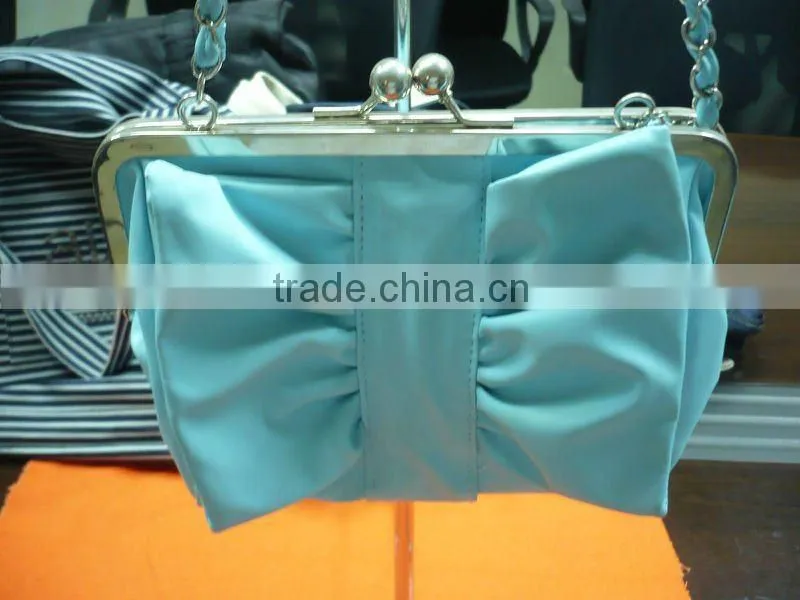 pink pu leather hand bag with leather belt for ladies